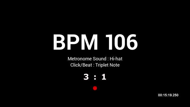 Metronome BPM 106 / Hi-hat / Triplet смотреть онлайн