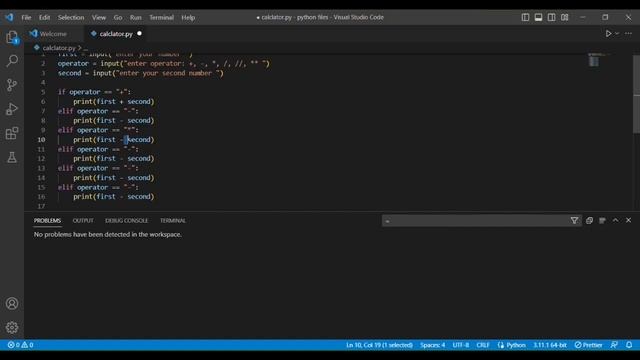 How to make a simple Calculator using python смотреть онлайн