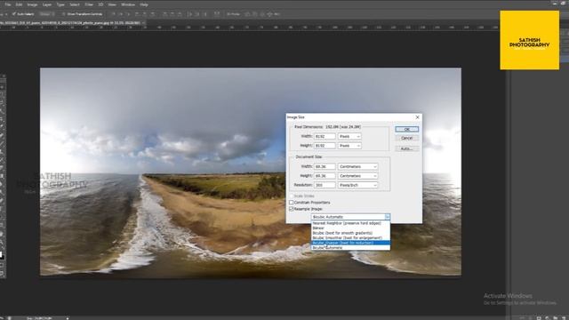 How to Convert Stretched photo into 360 | 360 degree | globe photo | Photoshop | Tamil Tutorial смотреть онлайн