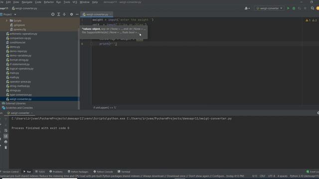 Python Tutorial For Beginners - #15. Simple Weight Converter Example Program in Python смотреть онлайн