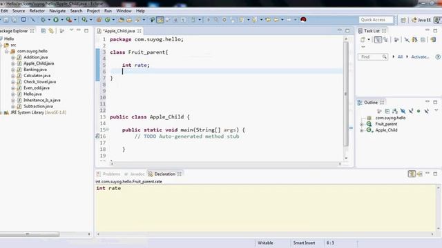 INHERITANCE(IS -A ) RELATION SHIP EXAMPLE IN JAVA смотреть онлайн