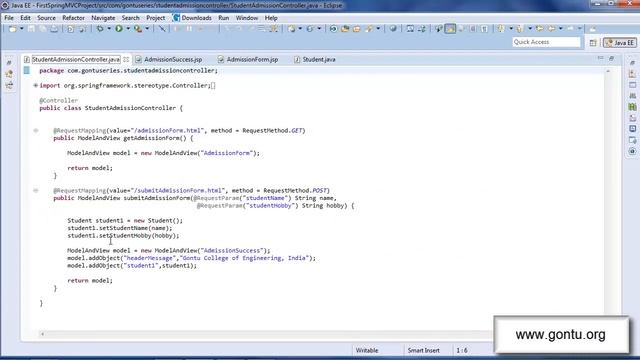 Spring MVC Tutorials 11 Understanding @ModelAttribute Annotation 01 using on a method argument смотреть онлайн