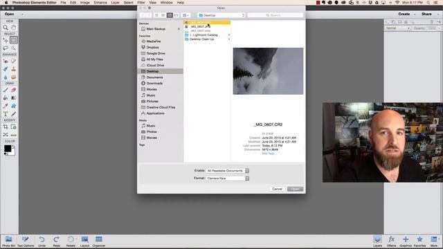 How to open a JPEG file in Photoshop Elements Adobe Camera RAW смотреть онлайн