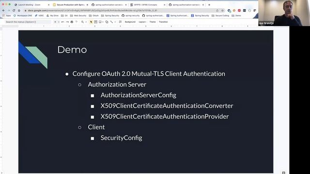 Tanzu Tuesdays 79: Secure Production with Spring Authorization Server and SPIFFE/SPIRE w/Joe Grandj смотреть онлайн