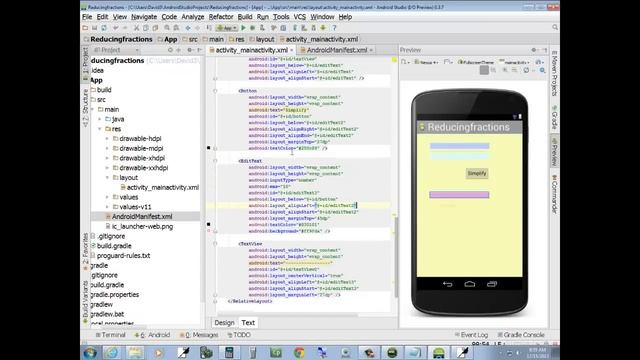 Android Studio - App Development - Lesson 2 - Simplifying a Fraction App смотреть онлайн