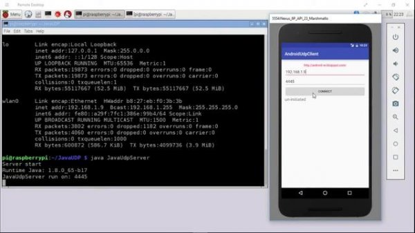 Android Datagram/UDP Client example