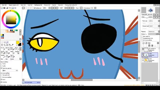 [speedpaint] Стикеры Undertale: Андайн смотреть онлайн