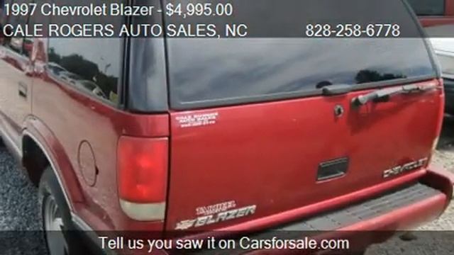 1997 Chevrolet Blazer 4-Door 4WD - for sale in Asheville, NC смотреть онлайн