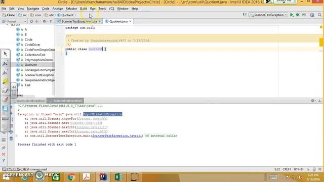 CSC201 Chapter12 ExceptionHandling Part1 смотреть онлайн