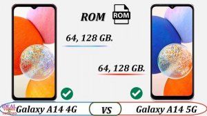 samsung galaxy A14 4g vs galaxy A14 5g