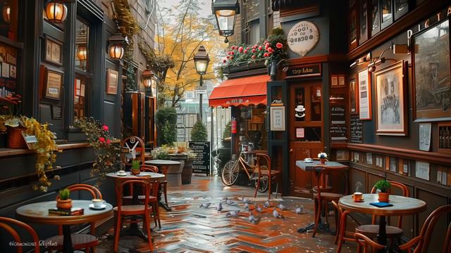 Classic New York Coffee Shop Ambience with Bossa Nova Music For a Happy Mood , Love life & Upbeat смотреть онлайн