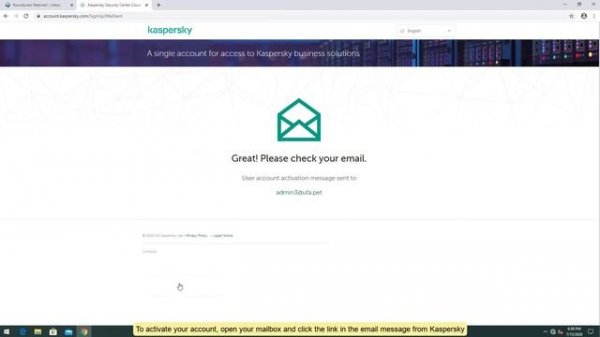 How to create a Kaspersky single account