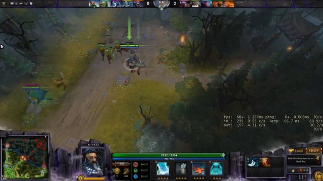 Kunkka Inverse Bayonet + Divine Anchor Mastery Gem dota2 смотреть онлайн
