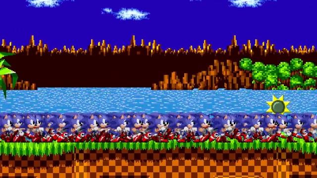 Sonic the Hedgehog But With 100 Sonics at Once смотреть онлайн