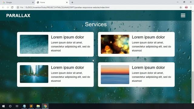 Create Parallax Website Using HTML CSS and Parallax.js смотреть онлайн