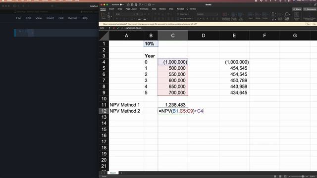 How To Calculate Net Present Value In Python & Excel using Numpy Library смотреть онлайн