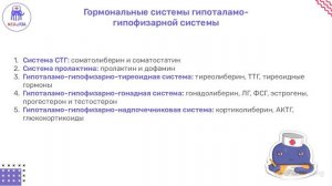 Гипоталамо гипофизарная система   Нормальная физиология