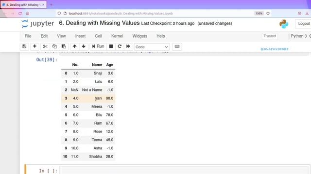 Pandas Part 6: Handling missing values смотреть онлайн