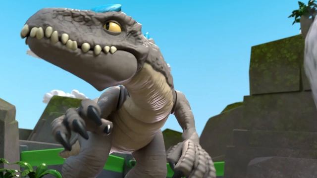 Triceratops Rescue | Jurassic World | Kids Action Show | Dinosaur Cartoons смотреть онлайн