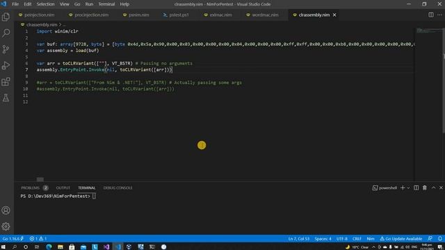 Nim Lang for Pentesters Part V Create Undetectable Payload by loading your exe to memory смотреть онлайн