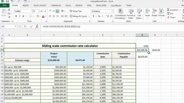 How to create Sliding Scale Commission Calculator in Excel смотреть онлайн
