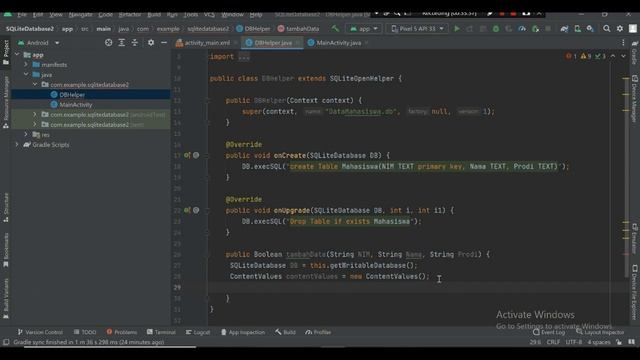 Part 1 - Membuat Database Internal (Tambah, Edit, Hapus, Tampil) SQLite Database di Android Studio смотреть онлайн