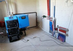 Обвязка автоматического твердотопливного котла. Подключение теплого пола и радиаторов.