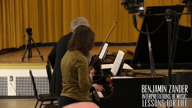 Brahms: Violin Sonata no. 3 - 1st movement (Benjamin Zander - Interpretation Class) смотреть онлайн