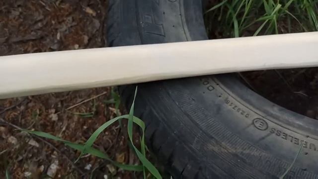 Изготовление и насадка топорища для топора колуна СССР смотреть онлайн