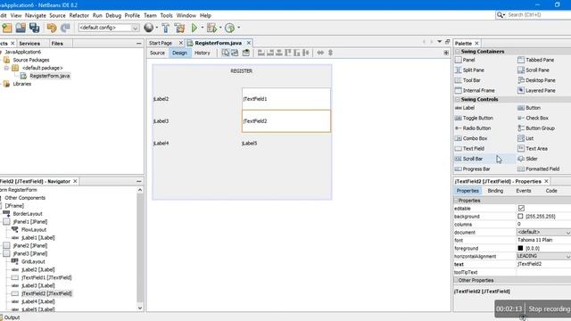 [MPF-1] Basic Java Swing Layout Register Form Netbeans смотреть онлайн