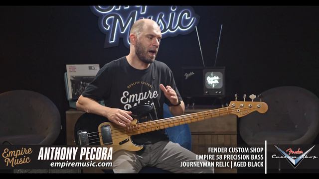 Fender Custom Shop Empire 58 Precision Bass - Journeyman Relic/Aged Black смотреть онлайн