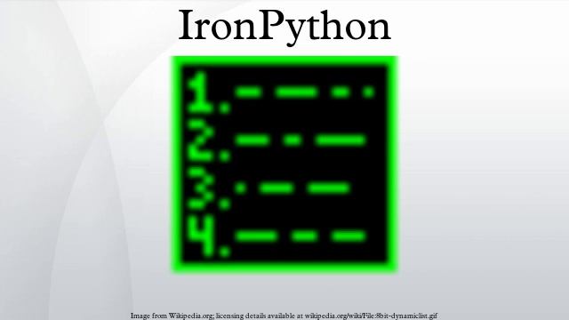 IronPython смотреть онлайн