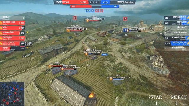 [7STAR] VS [MERCY] в Турнире Профессионалов 2020 WoT Blitz! / Нарезка со стрима ApTuk Stream