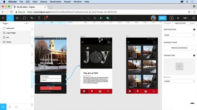 Lesson 13: Understanding prototyping - Figma for UX/UI Design master course смотреть онлайн