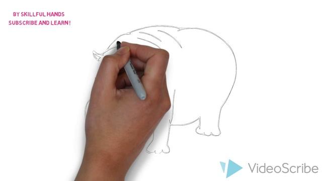 How to Draw a Hippopotamus / Как нарисовать бегемота смотреть онлайн