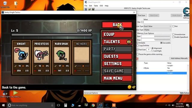 Sentry knight tactics - Insta level up example cheat engine table смотреть онлайн