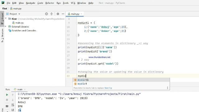 Dictionary and it's functions explained | Python tutorial series смотреть онлайн