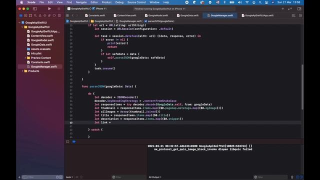 SwiftUI - Google Custom Search API - Complete implementation смотреть онлайн