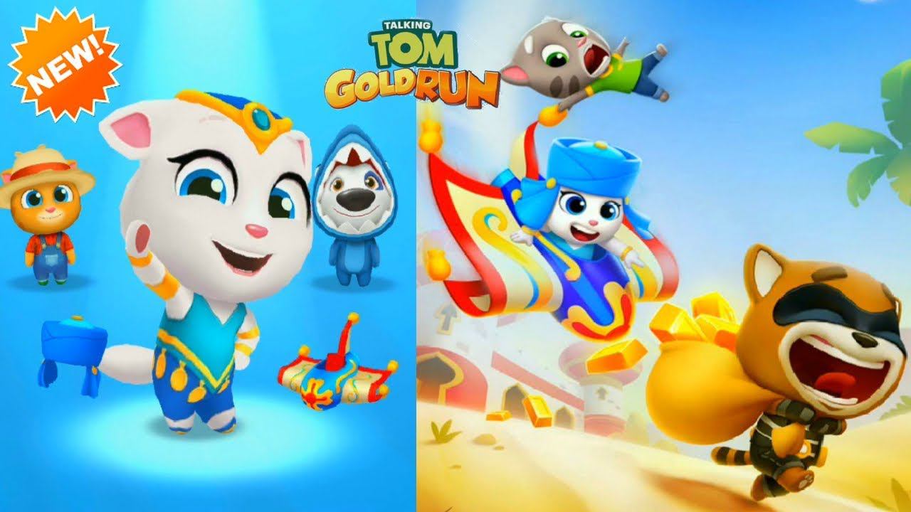 Мой Говорящий Том ОБНОВЛЕНИЕ за золотом лучше Погоня Героев Tom Hero Dash #мультик смотреть онлайн