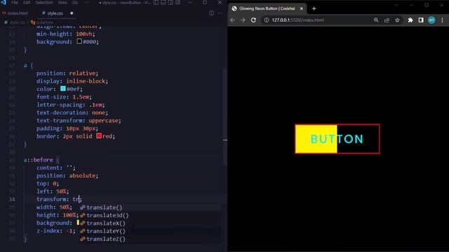 CSS Glowing Button Hover Effects | Animated Glowing Button смотреть онлайн