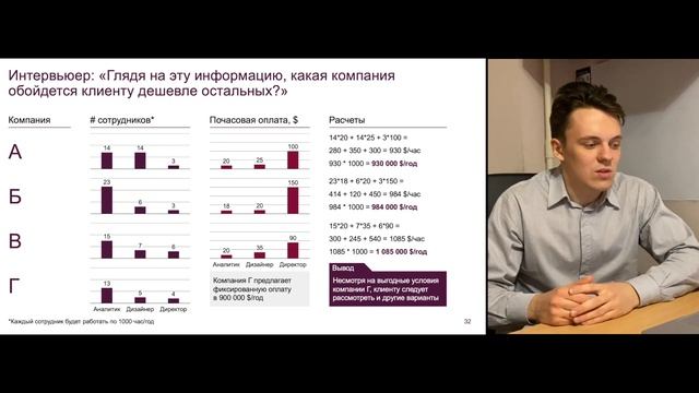 Кейс-интервью McKinsey-style | Поиск подрядчика