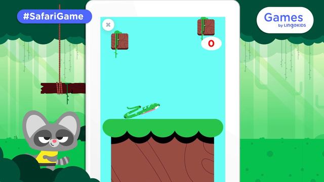 SAFARI ANIMALS STACKING GAME 🦁🦩| Lingokids Games for kids смотреть онлайн