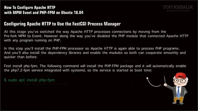 How to Configure Apache HTTP with MPM Event and PHP-FPM on Ubuntu смотреть онлайн