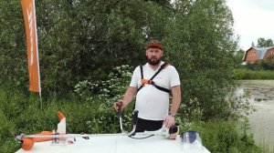 Как завести бензиновый триммер/ Как правильно косить траву / Как заправить бензокосу STIHL FS 55