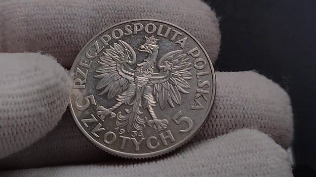Серебро Польши UNC. 5 злотых 1934 год, ! ЛЮКС ! Очень редкое сохранище!!! Много лотов с 1 грн. (Q) смотреть онлайн