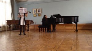 Nastia Budaghyan, Yeva Markosyan (Mozart sonata in F major, 376 for violin and piano