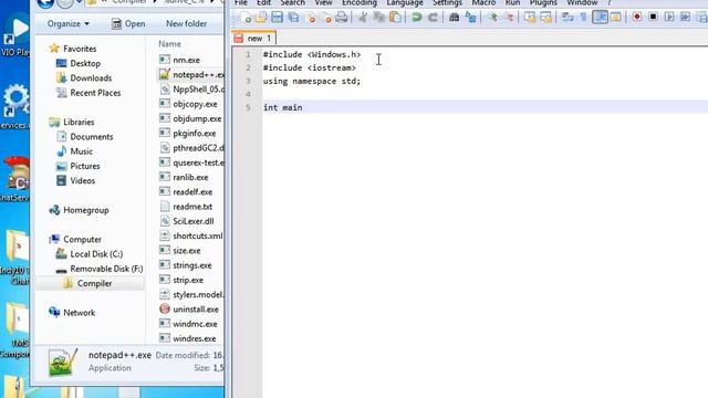 C++ Notepad++ Mingw 0x Programming  - Portable Over Usb