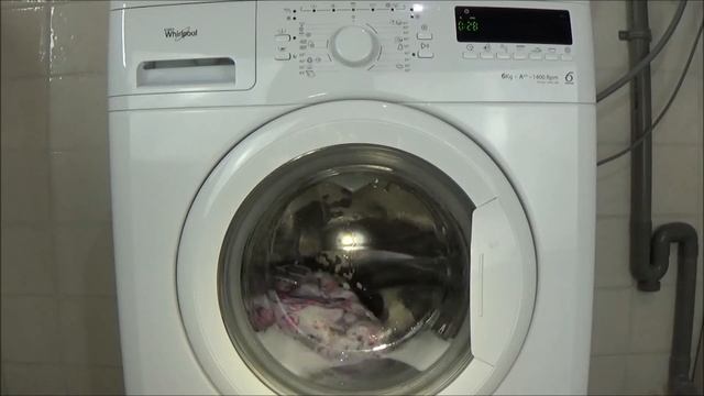 Synthetics rapid 40 degrees program Whirlpool Primo 1406 UM washing machine test example movie #214 смотреть онлайн