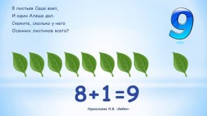 Состав числа 9. Подготовительная группа. ДОД.