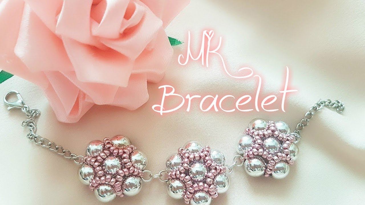 #МК - Браслет из бисера и бусин смотреть онлайн